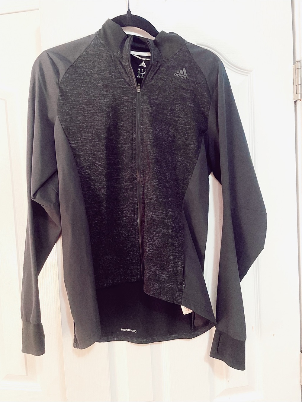 adidas Men’s Black Performance Full-Zip Jacket
